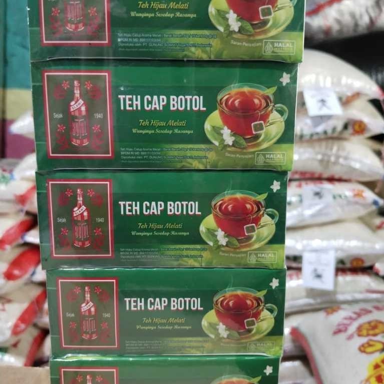 NEW GROSIR TEH BOTOL CELUP MELATI/TEH MELATI CELUP CAP BOTOL 1 SLOP 5 DUS
