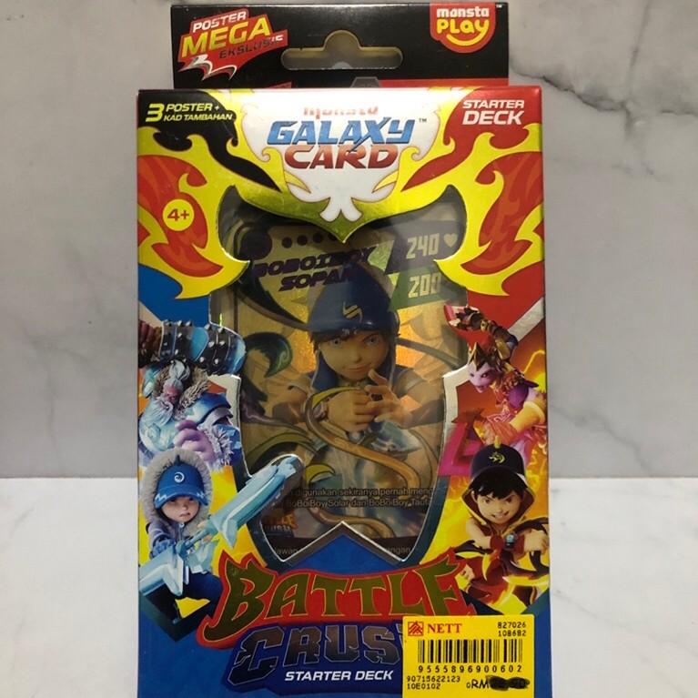 boboiboy sopan starter deck galaxy card malaysia
