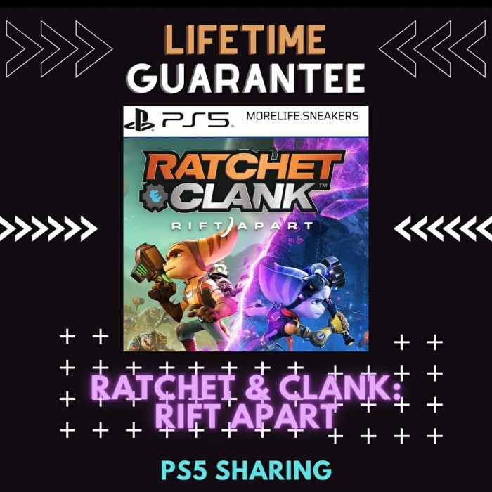 Ratchet and Clank rift apart Ps5, digital sharing