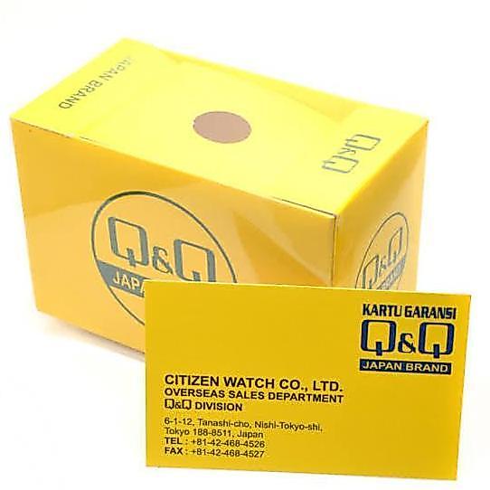 Ready Jam Tangan Pria Q&Q QnQ QQ Analog Strap Rantai A172J222Y Original