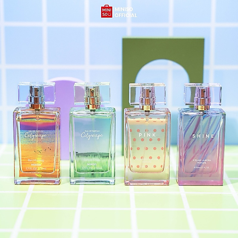Parfum MINISO Iceland Aurora Shine Parfum Wanita Danish Green Farfum Wanita Melbourne Pink Parfume