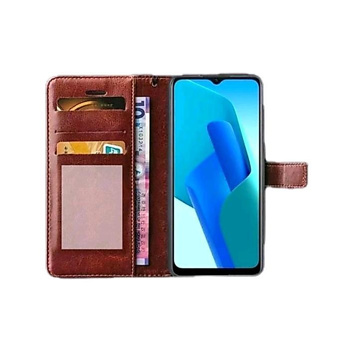 Case VIVO Y12 / Y15 / Y17 Flip Leather Case Cover Premium -Flip Wallet Case Kulit Untuk VIVO Y12 /
