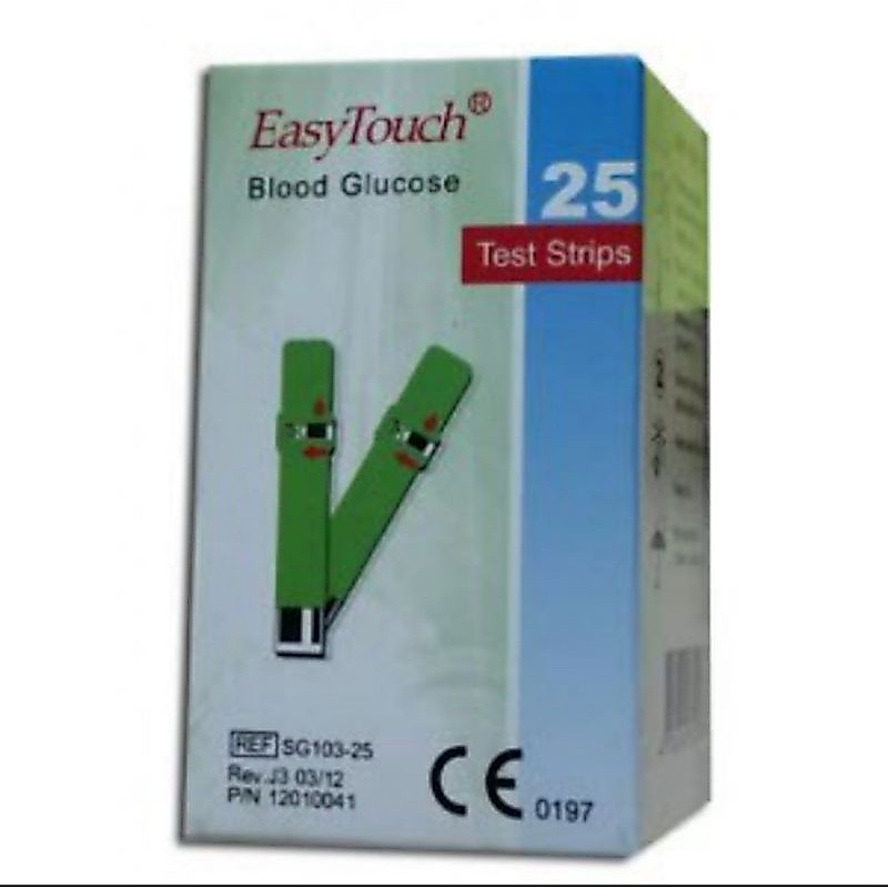 Original STRIP GULA DARAH / GLUCOSA EASYTOUCH Exp Baru