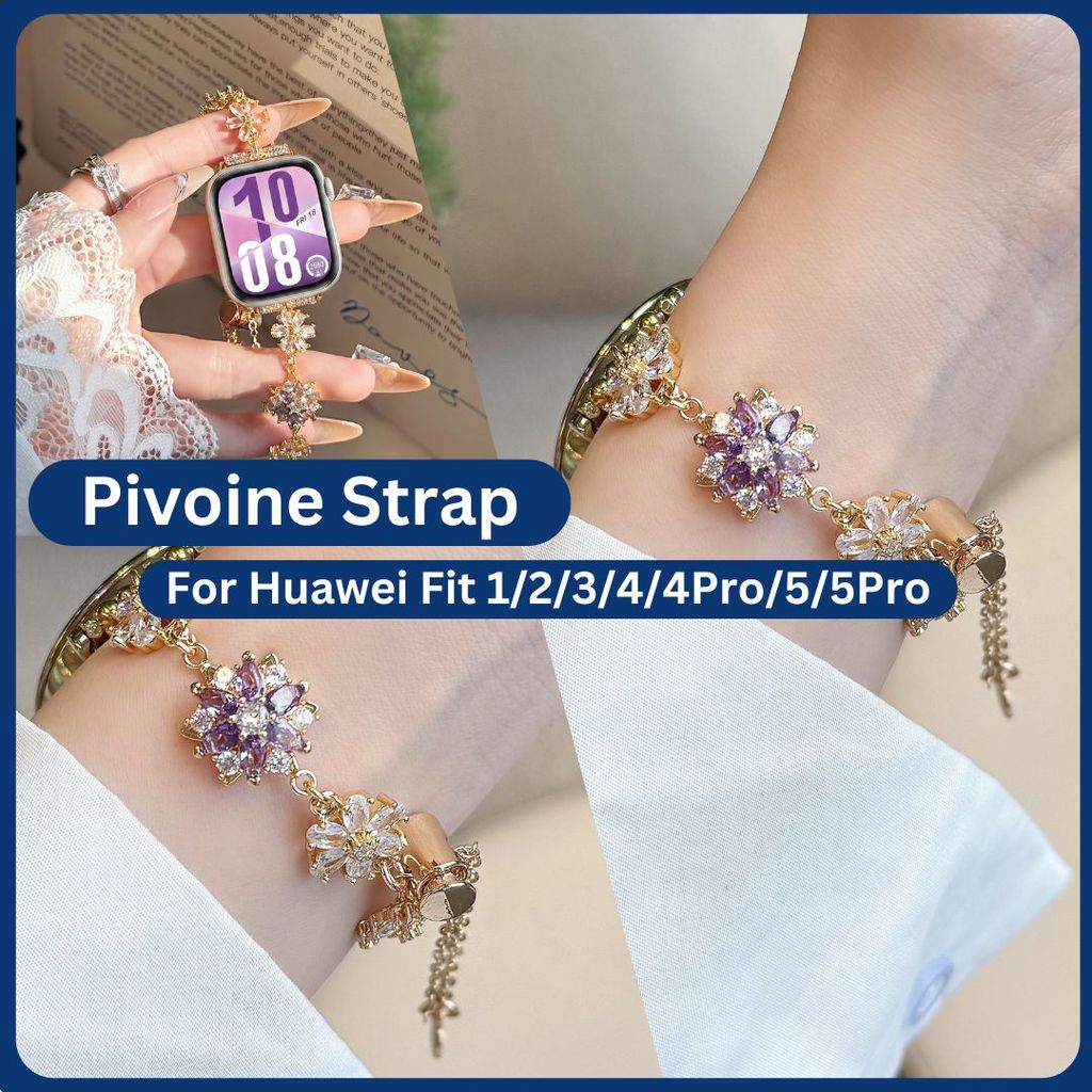 Pivoine Strap for Huawei Fit 1 Huawei Fit 2  Huawei Fit 3 Huawei Fit 4  Huawei Fit 4 Pro Huawei Fit 