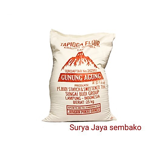 Sagu Cap Gunung Agung |Sagu Gunung Agung | Tapioca Flour | 1 karung isi 25KG