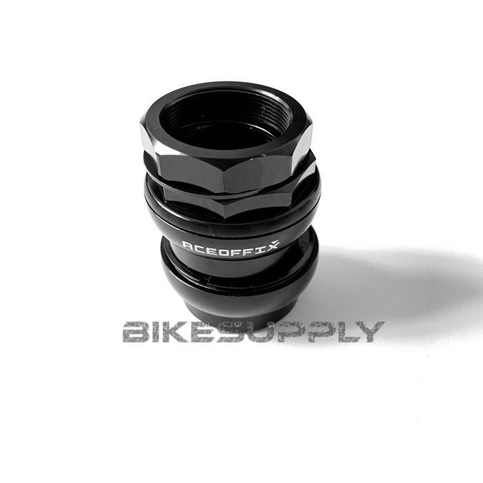 Headset Sepeda Bearing Merk Aceoffix Alloy Diameter 34 mm Warna Hitam Black / Silver Chrome / Emas G