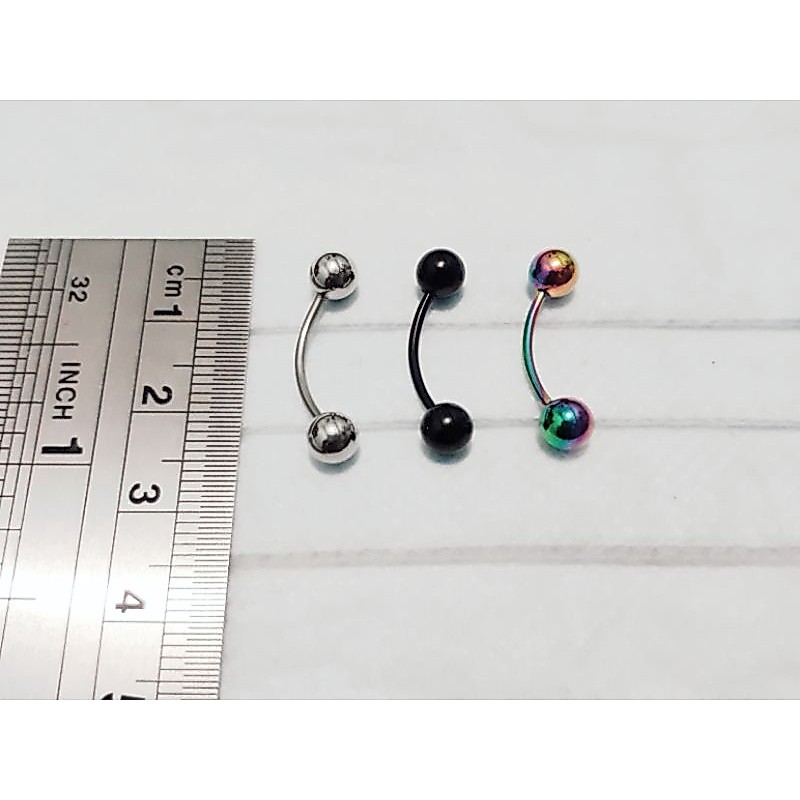 1 Pcs/biji Anting Piercing Tusuk Tindik Barbel Banana Titanium untuk Pusar/Udel Pria & Wanita