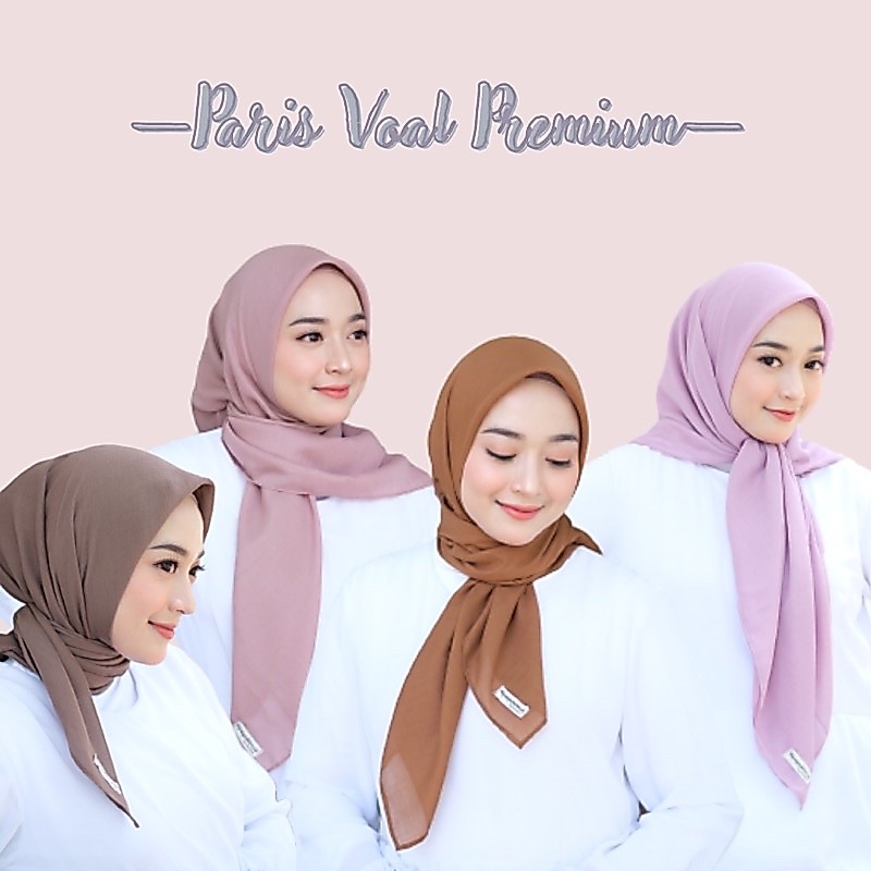 Hijupfashion.id - Paris Voal Premium (Segiempat Bahan Paris Voal Tidak Licin)