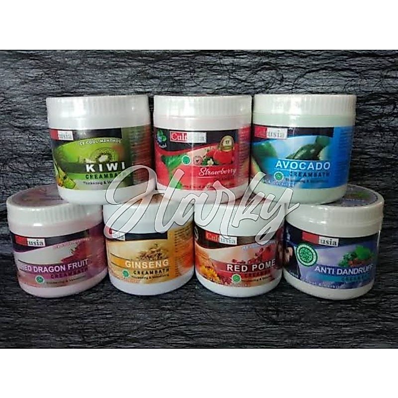 Cultusia Cream Creambath Krim Creambath Rambut 500ml Perawatan Kulit Kepala dan Batang Rambut