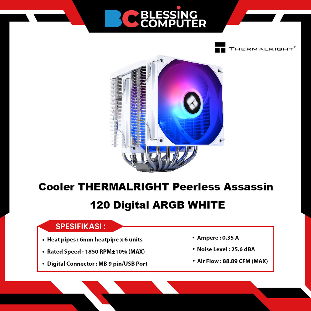 Cooler THERMALRIGHT Peerless Assassin 120 Digital ARGB WHITE