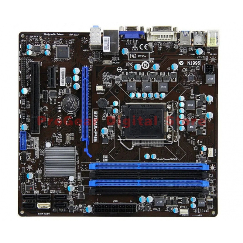 Used for MSI B75MA-P45 LGA 1155 DDR3 mATX Motherboard for Intel 2nd and 3rd Generation Core i7, i5, 