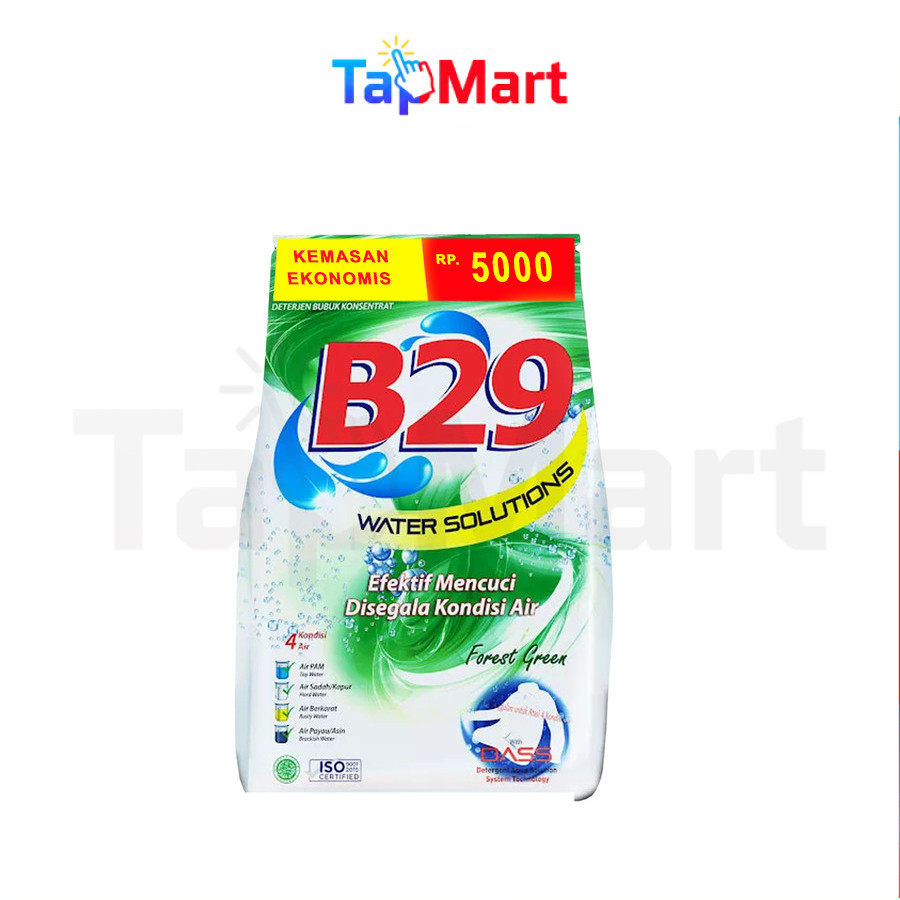 TapMart - B29 Deterjen B-29 Sabun Bubuk Water Solution Green 200 gr Detergen