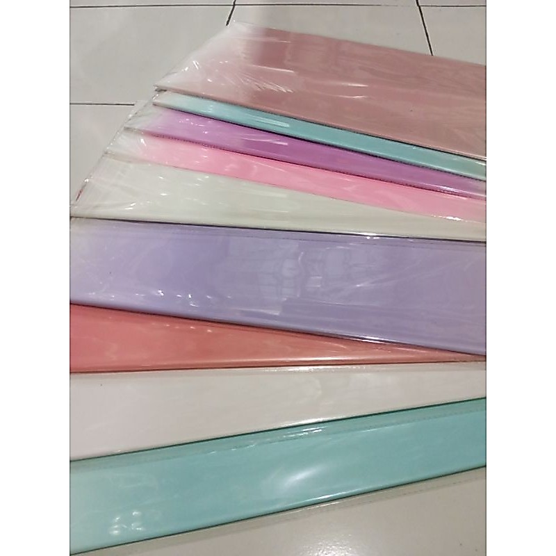 Kertas Buket Plastik Buket Cellophane List Gradasi Garis