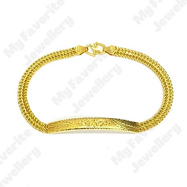 Gelang Holo Papan 3graman Emas Asli Kadar 700 dan 875