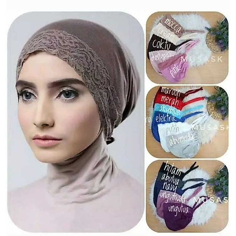 Ciput Kaos Tali MiX Renda,inner kaos kombinasi renda,inner dalaman kaos