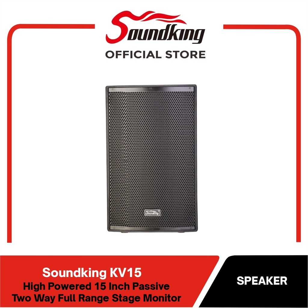 Soundking KV15 High Powered 15 Inch Passive Two Way Full Range Stage Monitor Speaker | Speaker
