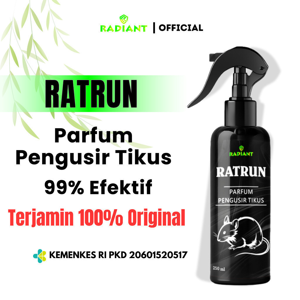 BM - Varian 250 ML - RATRUN Parfum Pengusir Tikus Alami Obat Pengusir Anti Tikus Ampuh dengan Formul