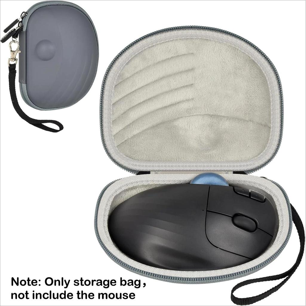 Mouse Storage Bag Compatible with Logitech Ergo M575S/ M575/ M570 Wireless Trackball Mouse, Storage 