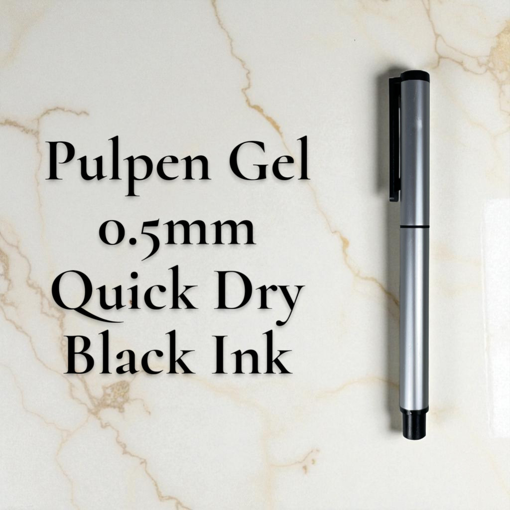 Kaco Pena Pulpen Gel 0.5mm TUBE Roller Quick Dry Black Ink 1 PCS - K80