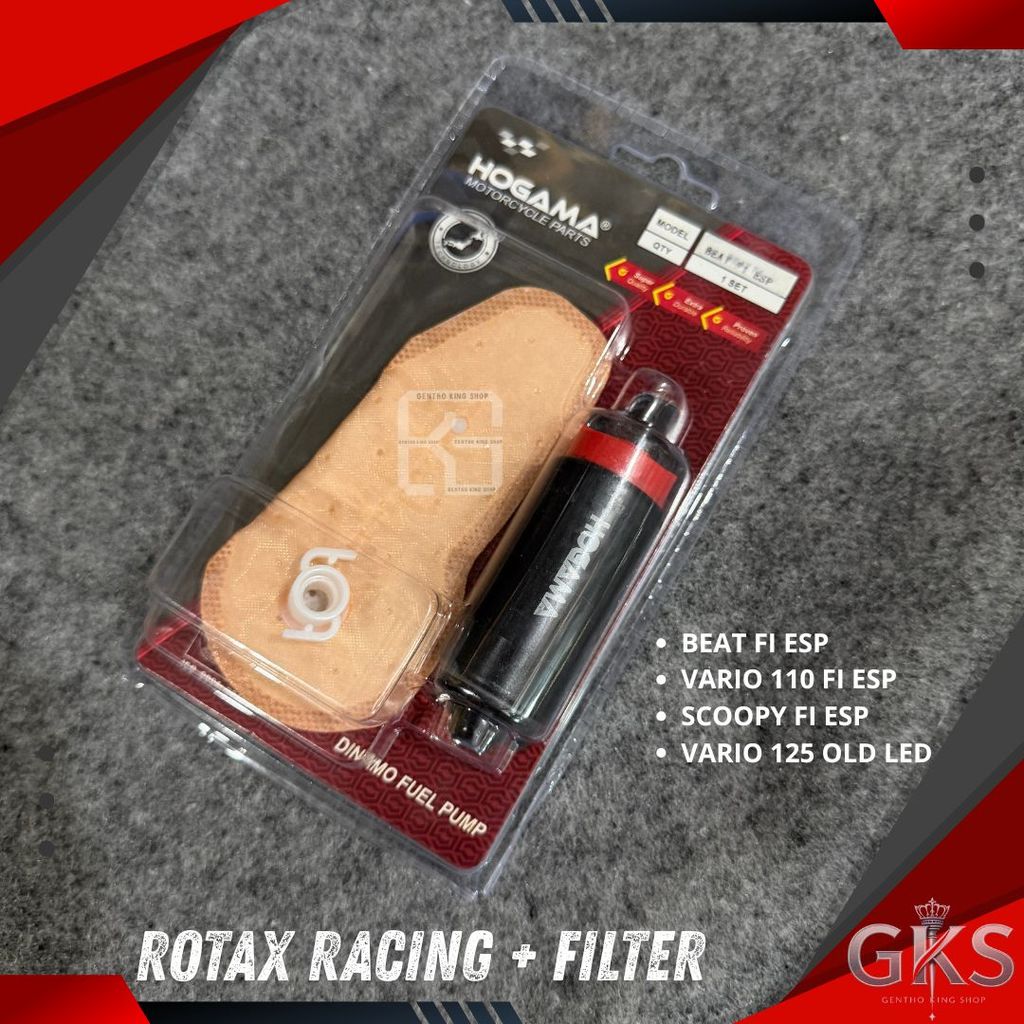 ROTAK RACING + FILTER HOGAMA DINAMO FUEL PUMP BEAT FI ESP VARIO 110 FI ESP SCOOPY FI ESP VARIO 125 O