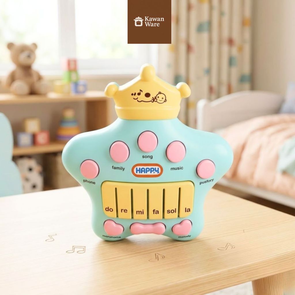 KAWANWARE - MAINAN EDUKASI ANAK STAR PIANO STORY ALAT MUSIC DENGAN BANYAK FITUR BX144