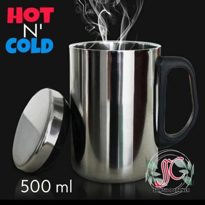 Termos Mug /Termos Cangkir Gelas Minum Air Panas Dingin Stainless