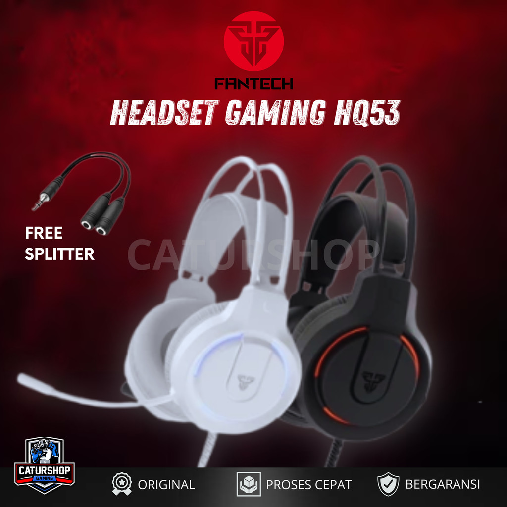 Fantech HQ53 Flash Lightweight Wired Gaming Headset / Headphone / HQ-53 Flash / Headset Gaming