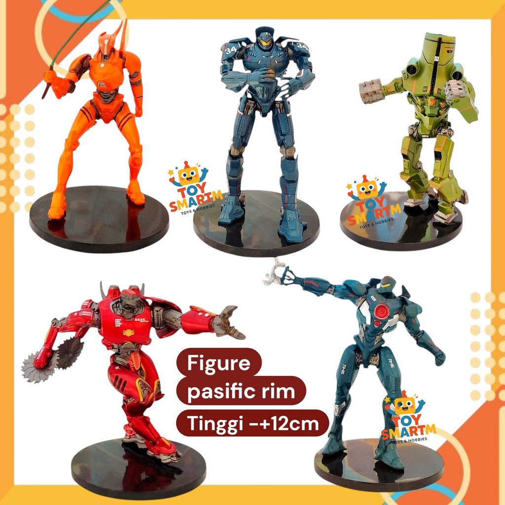 Action Figure Pasific Rim Miniatur Topper Cake Mainan Pajangan Monster Kaiju Robot Pasific Rim