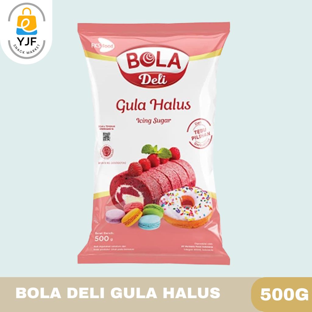 Bola Deli Tepung Gula Halus 500g / Icing Sugar / Tepung Gula Tebu / Tebu Berkualitas / Gula Halus Bu