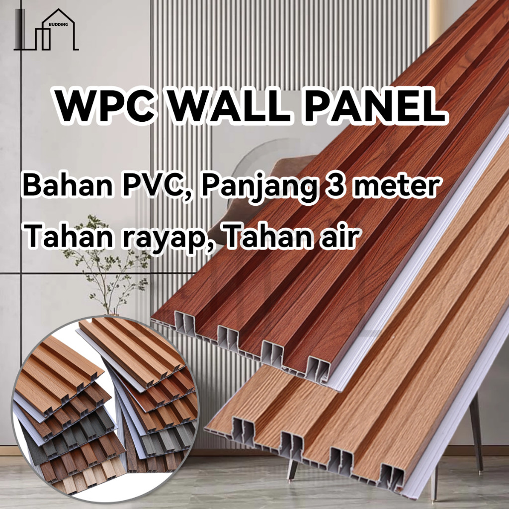 Full PVC+300CM | UPVC wall panel  Dinding, Anti rayap Tahan air Tidak getas,PVC wall panel Dinding,W
