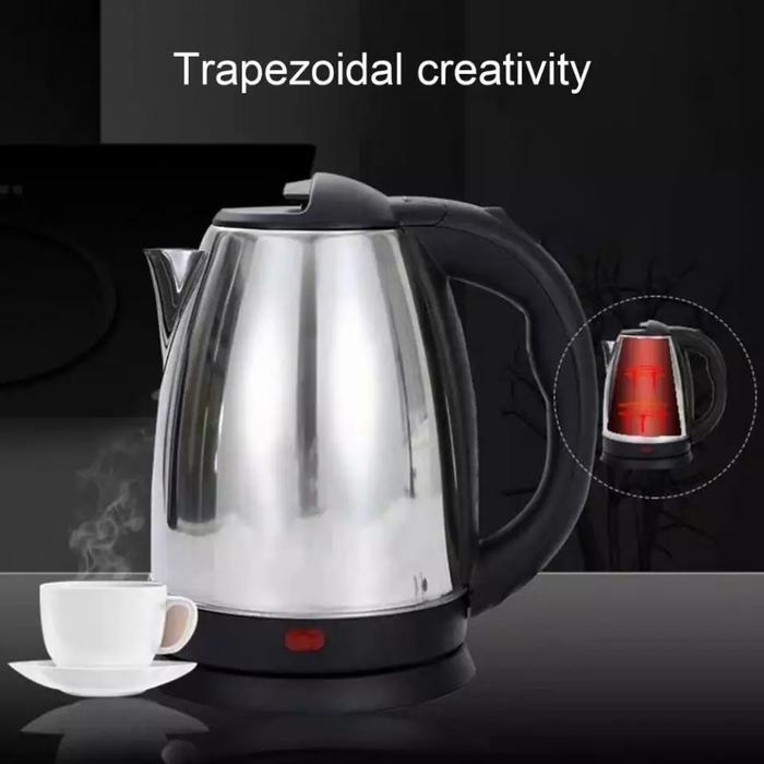 teko listrik stainless 2 liter otomatis kettle elektrik teko pemanas