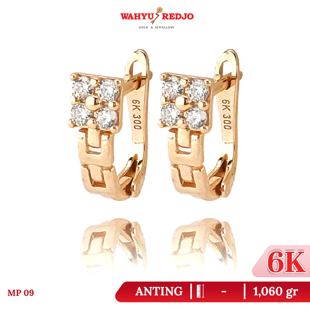 Anting Emas 6K Wahyu Redjo AN-6K 32022597 Non Pameran