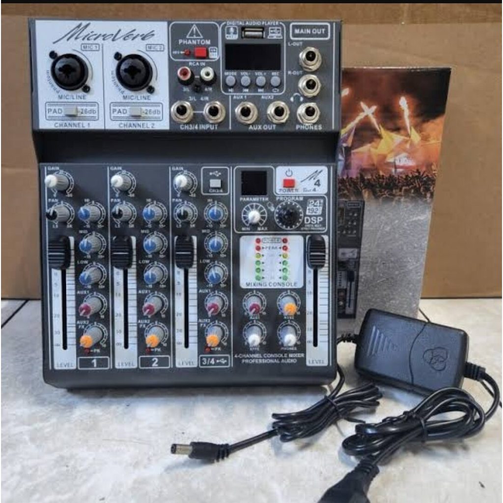 MIXER MICROVERB ALESIS NYESS ORIGINAL 4 CHANNEL