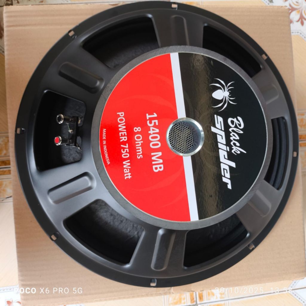 BLACK SPIDER 15400 speaker komponen