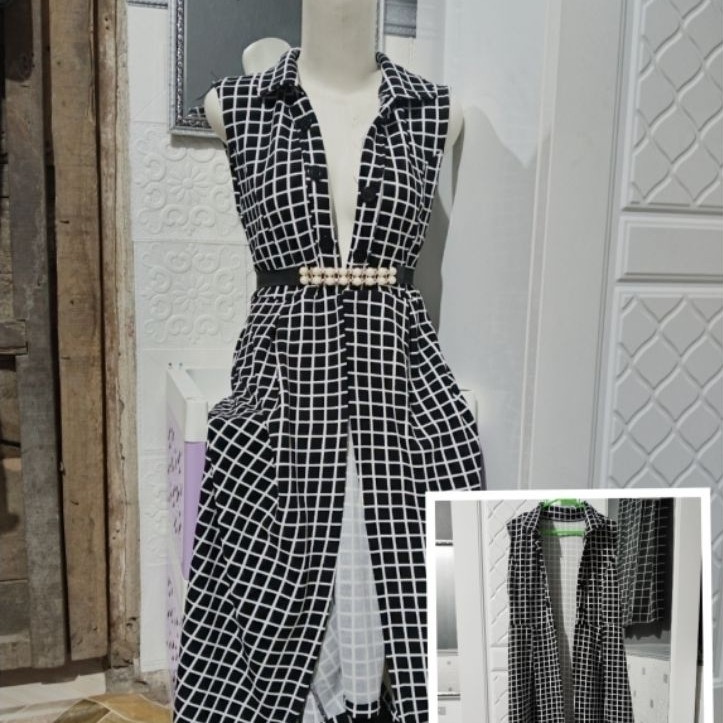 Outer Kotak Hitam Putih SilvinnyStore