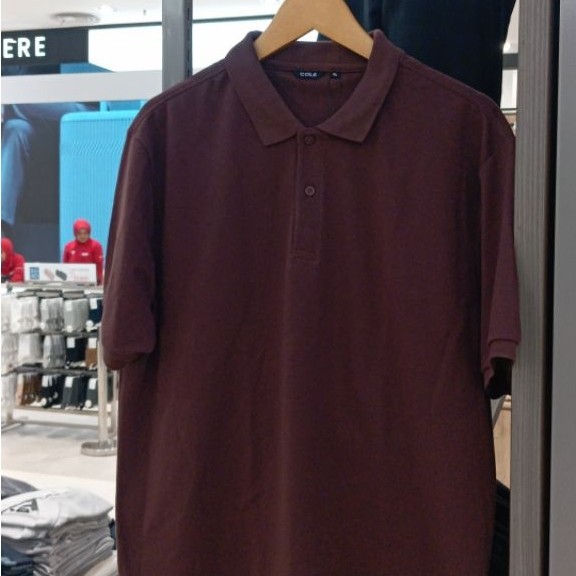 Cole kaos pria/Cole solid Nw fit kaos polo pria