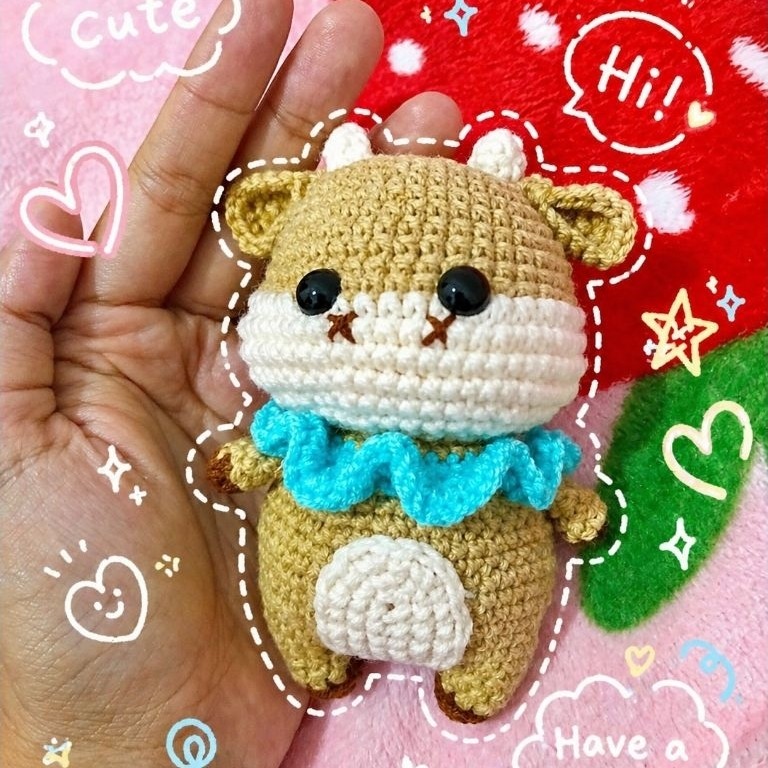 Amigurumi sapi coklat / Boneka sapi rajut / Bagcharm Sapi Rajut lucu
