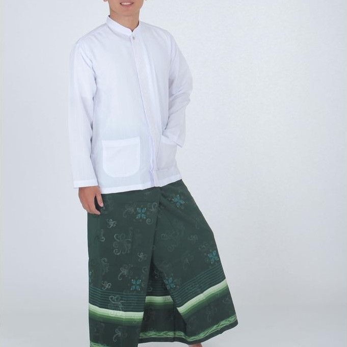 OFFICIAL SUMBERREJEKIJEANS - BAJU KOKO PUTIH LENGAN PANJANG BORDIR TERMURAH (BONUS DUS)