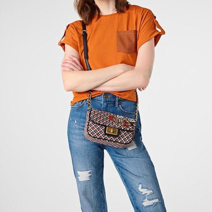 terlaris Karl Lagerfeld Agyness Shoulder Bag Small 100% ori