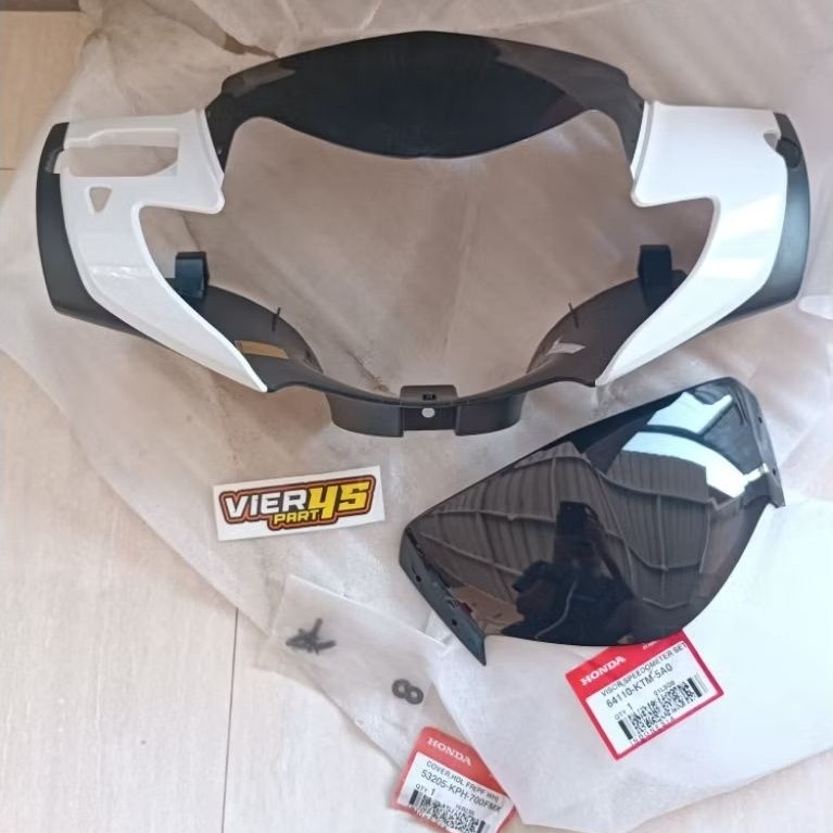 Cover Batok Lampu Depan Putih Supra X 125 Visor old 2005 - 2006 Original AHM 53205-KPH-700FMX