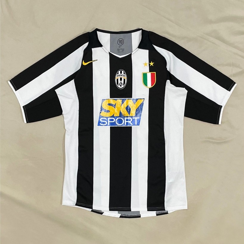 Original Nike Juventus Home Kit 2004 2005 Jersey Bola Vintage