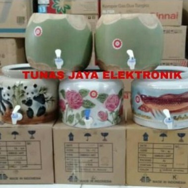 Guci Galon Keramik Embos / Guci Trisensa / Guci Galon Trisensa