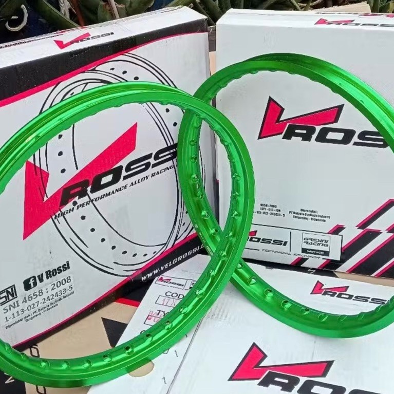 KLONTONGAN JARI JARI VELG V ROSSI HIJAU RING 17 Uk 140,160,185