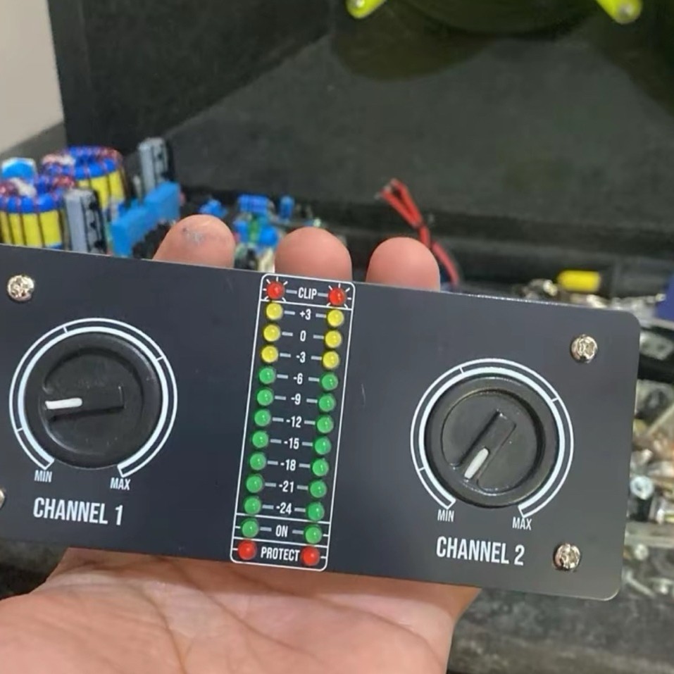 Kit Led VU Panel Depan Power Amplifier cocok untuk box N5000 N7000 N9000 atau box custom