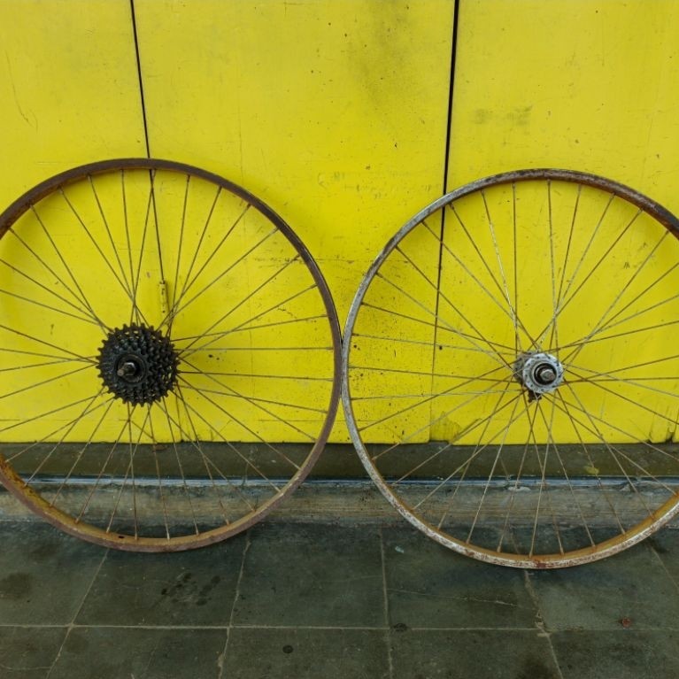 velk sepeda mtb 24 besi jadul antiq