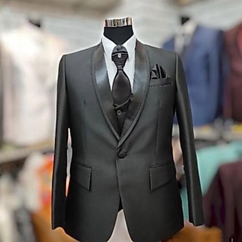 Jas wedding hitam/Jas pengantin pria hitam /jas hitam slimfit/jas pria hitam modern/jas formal