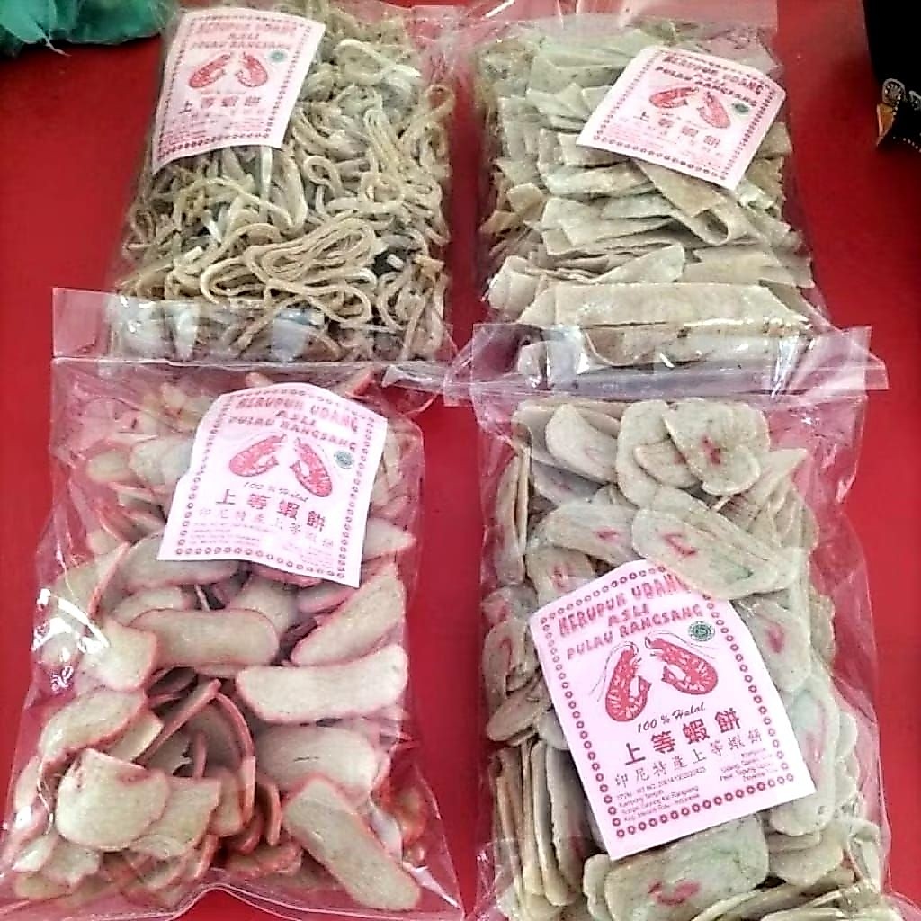 Kerupuk Udang Asli Pulau Rangsang  He pia He chiam He Tiao He Ciam Kerupuk Udang Asli tanpa air yaa 