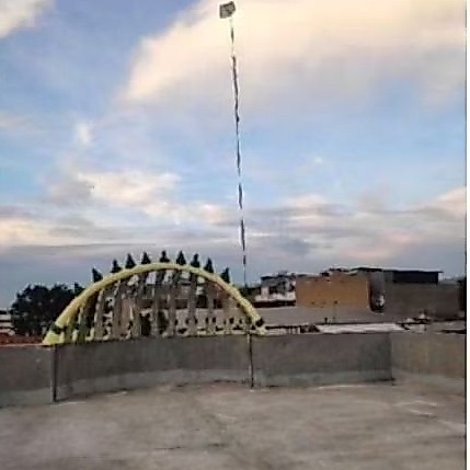 Tiang antena 32 meter bahan pipa galvanis anti karat