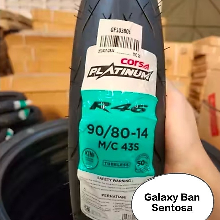 Ban Luar Corsa R46 90/80-14 R46 Tubeless Ban luar Corsa r46 ring 14 Tubeless Termurah