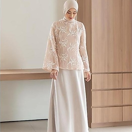 Fwdaily - Aira Blouse ( Floral Blouse - Blouse Wanita Terlaris - Atasan Wanita Semi Formal - Blouse 